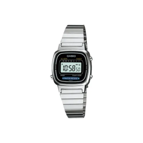 CASIO DIGITAL Collection Кварцевый механизм блок нержавеющая сталь ремешок женские часы черный циферблат