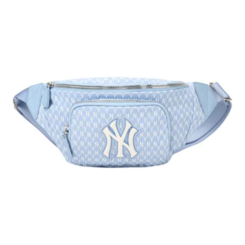 MLB MONOGRAM Коллекция Нейлоновая Сумка через плечо Бананка Стандартная Унисекс Туманно-синий