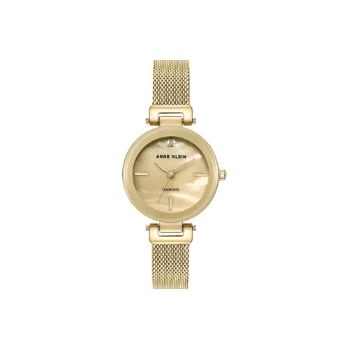 ANNE KLEIN Кварцевый механизм Женские часы Fiorever Collection 35 мм Золотой