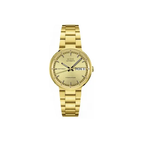 MIDO Автоматический механический механизм Женские часы Commander 33 мм Золотой