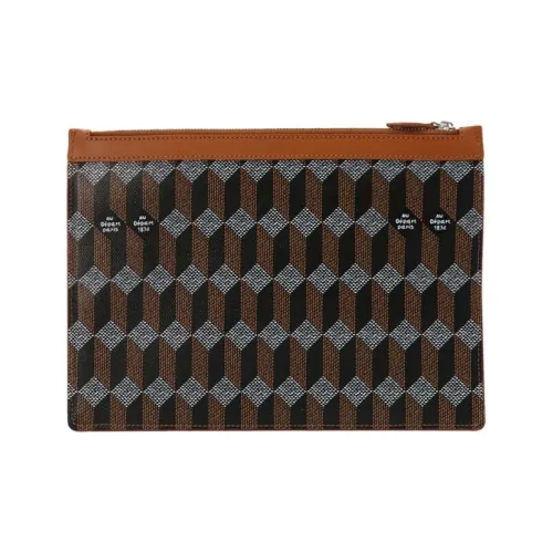 AU DEPART Полиэстер Клатч Женский Коричневый