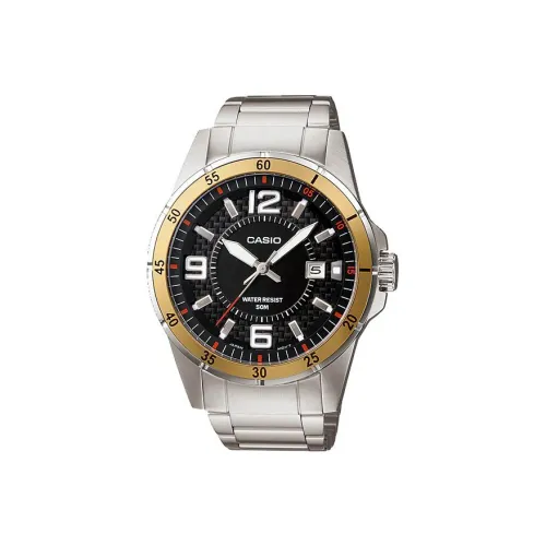 CASIO Standard Series Кварцевый механизм нержавеющая сталь ремешок мужские часы черный циферблат