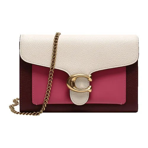 COACH Сумка из кожи на плечо ручная сумка на плечо женская розовый красный бордовый