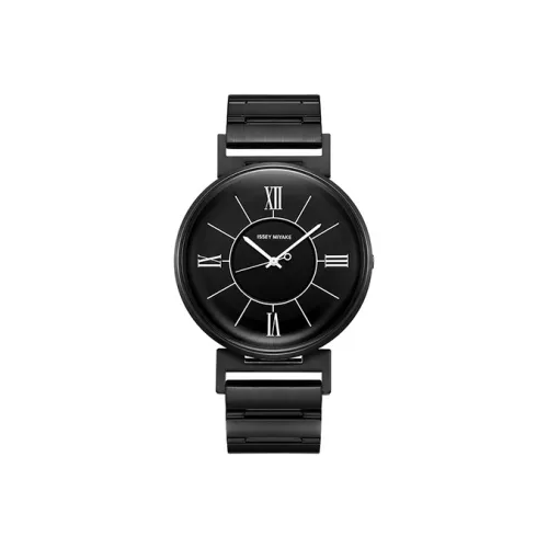 ISSEY MIYAKE Кварцевый механизм нержавеющая сталь ремешок часы 41 мм черный циферблат модель NYAL004Y