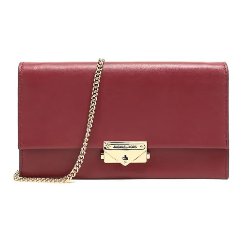 MICHAEL KORS Cece Кожа Конверт Сумка через плечо Большая Женская Красная