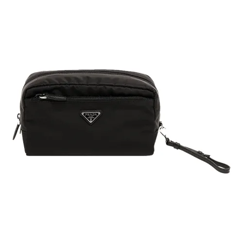 PRADA Нейлоновый клатч женский черный