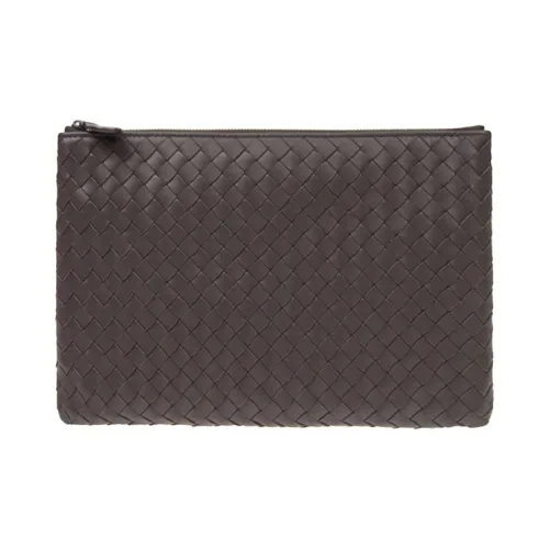 Bottega Veneta Sheepskin Clutch Men's Coffee