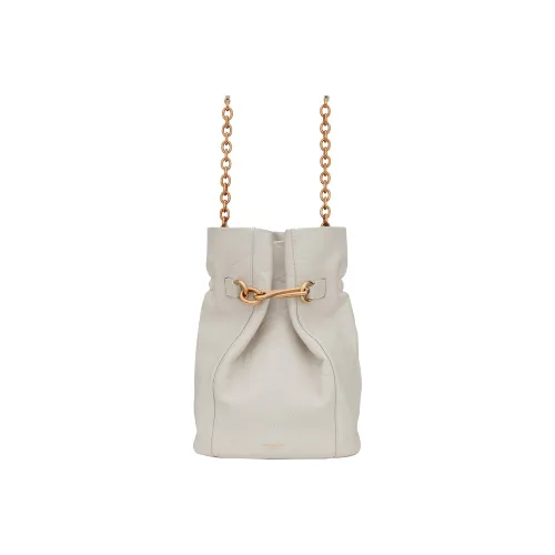 SAINT LAURENT Sheepskin Bucket Bags Crossbody Bags Shoulder Bag Women's Vintage White SAINT LAURENT Овчина Ведрообразные Сумки Сумки через плечо Сумка на плечо Женская Винтажный Белый