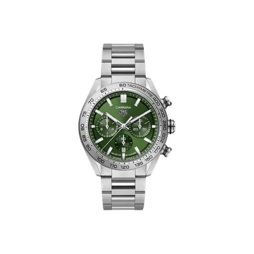 TAG HEUER Автоматический Механический Механизм Мужские Часы Carrera Collection 44 мм Зеленые