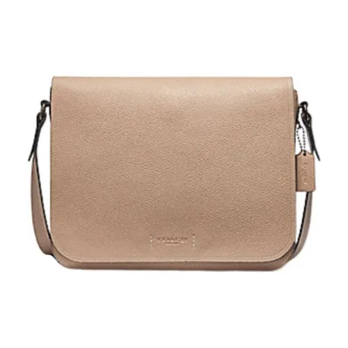 COACH GothamMessenger Песочный Кожа Конверт Сумка Курьерская Сумка Сумка через плечо Большая Мужская Телесного цвета