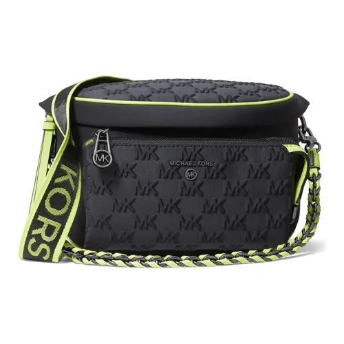 MICHAEL KORS Slater Double Straps Сумка через плечо Стандартная Женская Черная Лимонная