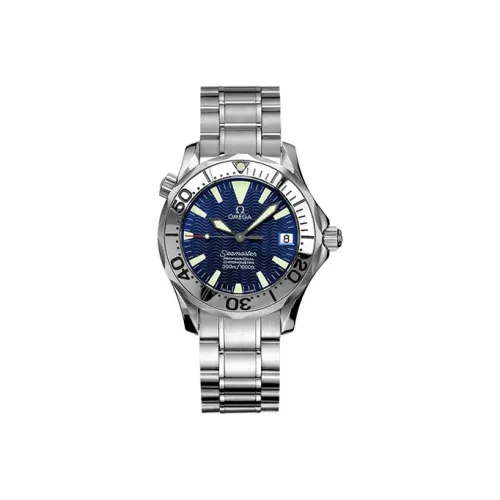 OMEGA Автоматический Механический Часы Мужские Seahorse Series 300m Diving Watch 36,25 мм Синий