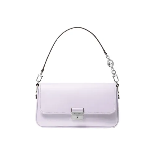MICHAEL KORS Bradshaw Полиэстер с кожаными вставками Baguette Сумка на плечо Женская Лаванда Фиолетовый