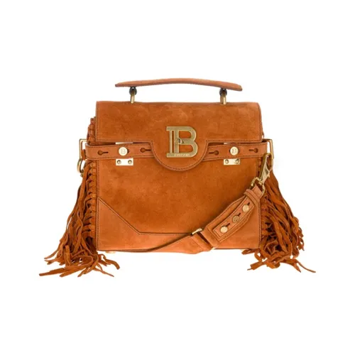 BALMAIN Кожа Одно Плечо Сумка Женская Карамель