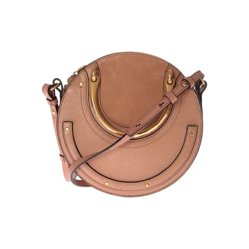 Chloe Сумка через плечо из коровьей кожи женская коричневый и бежевый с желтым