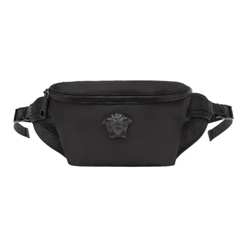 VERSACE Кожа Слинг-Сумка Поясная Сумка Стандартная Мужская Черная