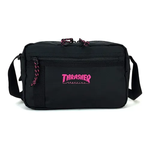Thrasher Нейлоновая Сумка через плечо Унисекс Черный Розовый Текст