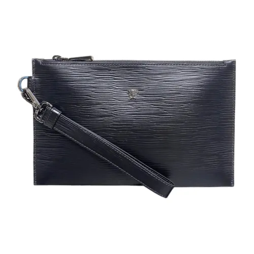 VERSACE Кошелек из коровьей кожи клатч стандартный мужской черный