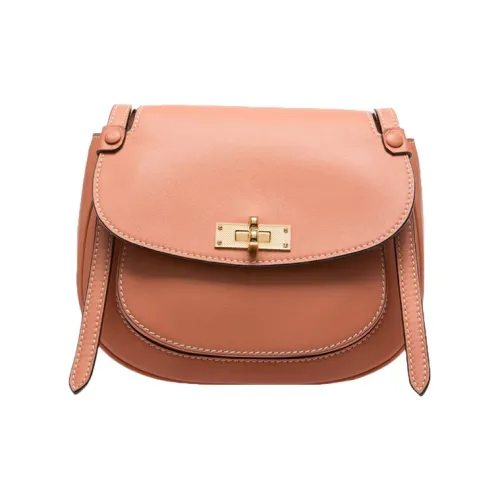 BALLY Коровья кожа Седло Сумка Коммутирование Сумка на плечо Женская Коричневая