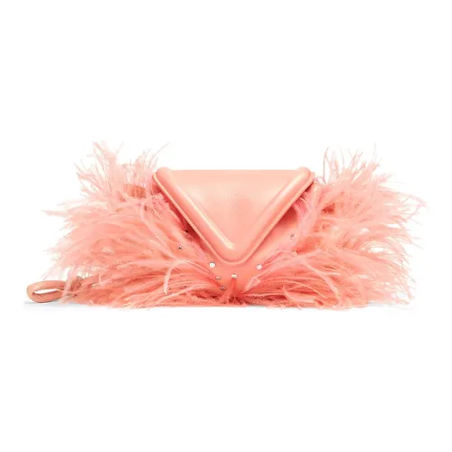 Bottega Veneta Кожа и Сумки из страуса Crossbody Женские Розовые