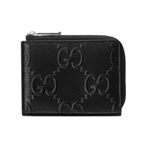 GUCCI Luggage Кожа Монетница Кошелек Мужской Черный