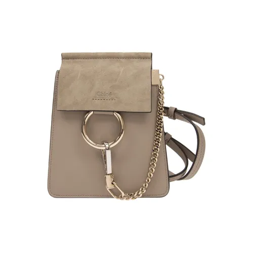 Chloe Chloé сумки Телячья кожа Плечевая сумка Маленькая Женская Светло-коричневая