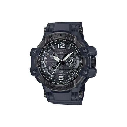 CASIO G-SHOCK Авиационная серия Кварцевый механизм Смольный ремешок Часы Мужские Черный циферблат