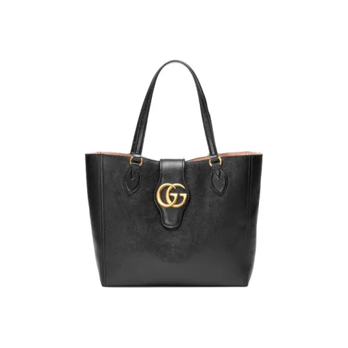 GUCCI Кожа Тоут Сумка Сумка для покупок Сумка на плечо Сумка Маленькая Женская Черная