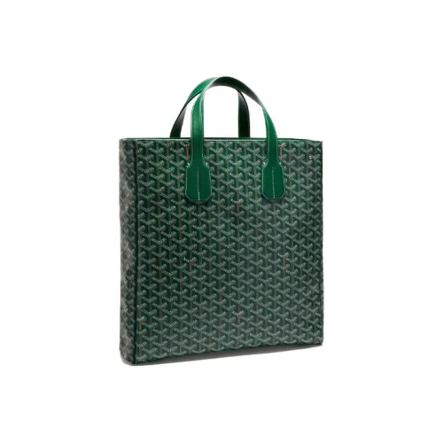 GOYARD Voltaire Холст и Кожа Плечевая Сумка Сумка Женская Зеленая