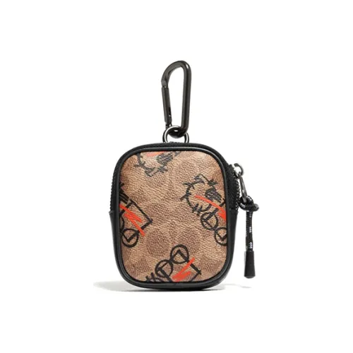 COACH Hybrid Искусственная кожа Комбинация Монета Кошелек Мужской Монограмма Принт