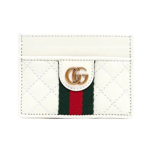 GUCCI Кожа Держатель для карт Держатель для карт Женский Белый
