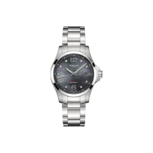 Longines Quartz Movement Женские часы Comcast V.H.P Series 36 мм Черные