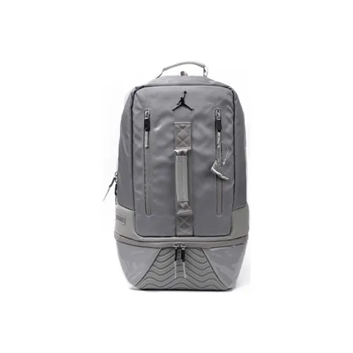 Джордан Полиэстер Баскетбольная Сумка Рюкзак Стандартный Унисекс Крутой GREY Холодный Серый