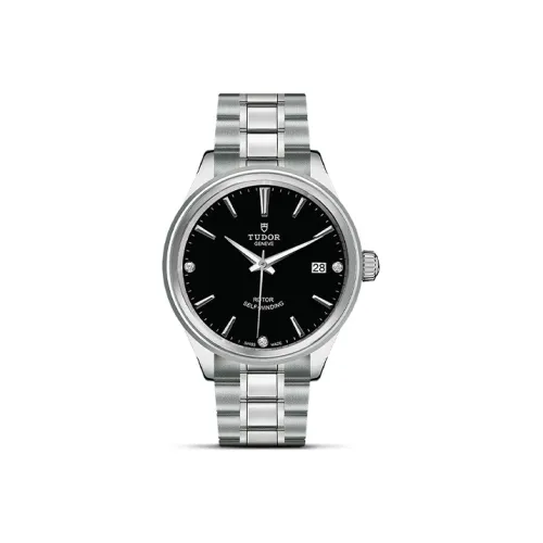 TUDOR Wind Style Collection Автоматический Механический Механизм Мужские Часы Часы 38 мм Черный Циферблат