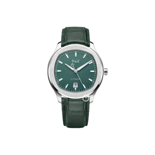 PIAGET Автоматический Механический Механизм Мужские Часы PIAGET POLO 42мм*9,4мм Зеленые