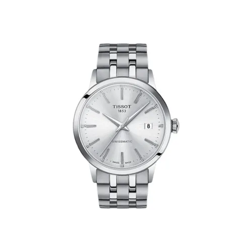 TISSOT Автоматический Механический Механизм Мужские Часы 42 мм Серебряный