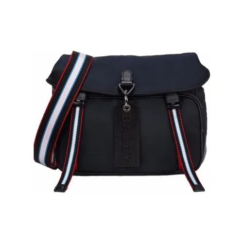 BALLY Сумка через плечо из ткани маленькая мужская темно-синяя