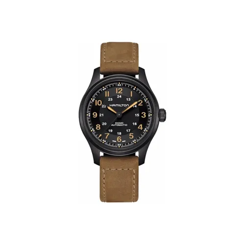 HAMILTON Автоматический Механический Механизм Мужские Часы Khaki Field Series 42 мм Черные