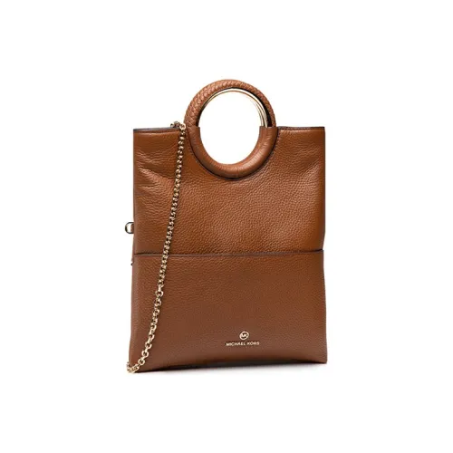 MICHAEL KORS Rosie Коровья кожа Сумка через плечо Сумка среднего размера Женская Коричневая