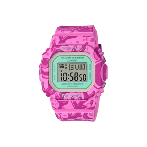 CASIO Baby G Collection Кварцевый механизм Смольный ремешок Женские часы Серый циферблат BGD 560SLG 4
