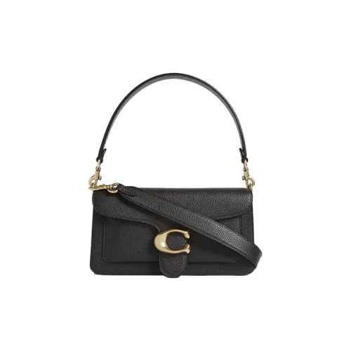 COACH Tabby Полированная кожа с эффектом галечного покрытия GOD OF Вино Сумка Сумка через плечо Ручная сумка Сумка на плечо Сумка через плечо Сумка на плечо Женская Черная