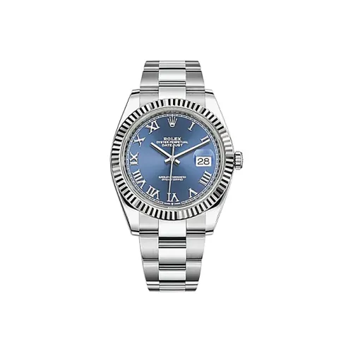 ROLEX Автоматический Механический Часы для Мужчин из Серии Log, 41 мм, Синие