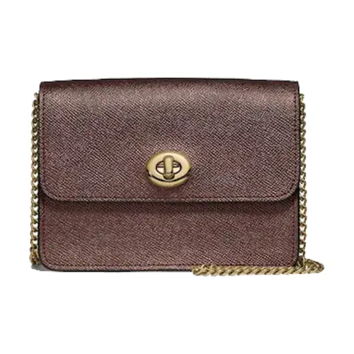 COACH Bowery Кожаная Сумка через плечо Сумка на плечо Маленькая Женская Коричневая