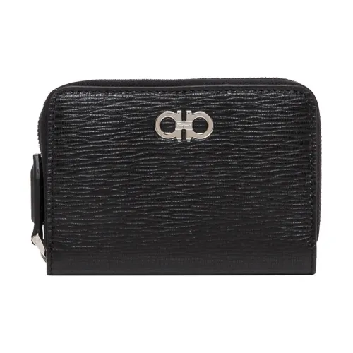 FERRAGAMO Кошелек из коровьей кожи унисекс черный