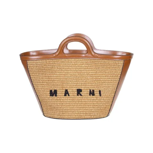 MARNI MANNI Кожа и Рафия Клатч Унисекс Оранжевый