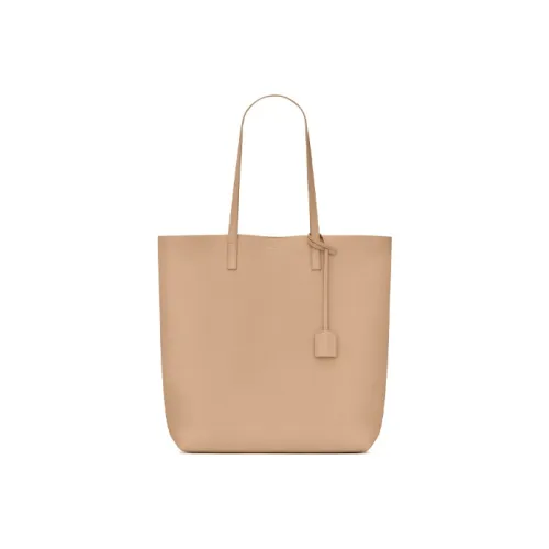 SAINT LAURENT Мягкая сумка из телячьей кожи сумка-тоут сумка для покупок сумка через плечо женская сумка темно-бежевый