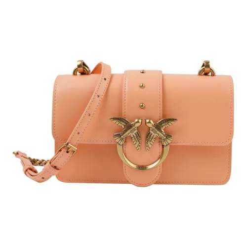 PINKO SIMPLY Коровья кожа Swallow Сумка Сумка через плечо Мини Женская Розовая
