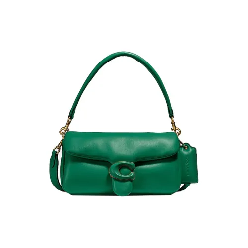 COACH Tabby Sheepskin Leather Portable Crossbody Bag Shoulder Bag Women's Green COACH Tabby Овчина Кожа Портативная Сумка через плечо Сумка на плечо Женская Зеленая