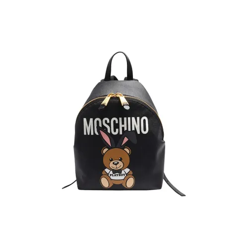 MOSCHINO Полиуретан Рюкзак Маленький Женский Черный