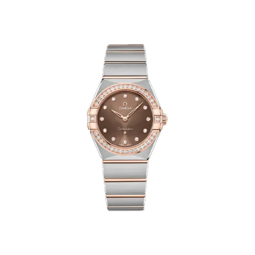 OMEGA Quartz Movement Женские Constellation Series Constellation Watch 28 мм Золотой